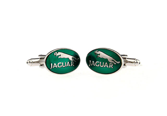Jaguar Cars marked Cufflinks  Green Intimate Cufflinks Paint Cufflinks Automotive Wholesale & Customized  CL651615
