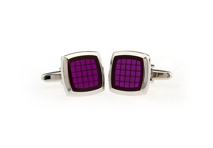  Purple Romantic Cufflinks Paint Cufflinks Wholesale & Customized  CL651670