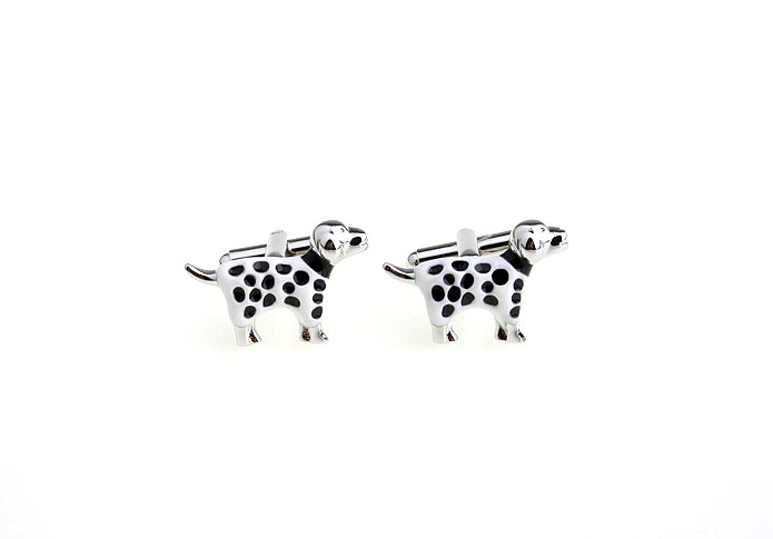 Dalmatians Cufflinks  Black White Cufflinks Paint Cufflinks Tools Wholesale & Customized  CL651775