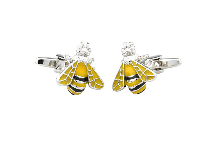 Bee Cufflinks  Multi Color Fashion Cufflinks Paint Cufflinks Animal Wholesale & Customized  CL651853