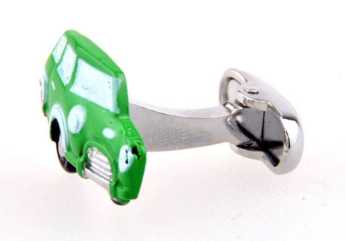 Cars Cufflinks  Green Intimate Cufflinks Paint Cufflinks Transportation Wholesale & Customized  CL654055