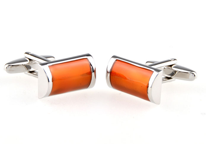  Orange Cheerful Cufflinks Paint Cufflinks Wholesale & Customized  CL654380