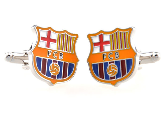 Barcelona Football Club Cufflinks  Multi Color Fashion Cufflinks Paint Cufflinks Sports Wholesale & Customized  CL654410