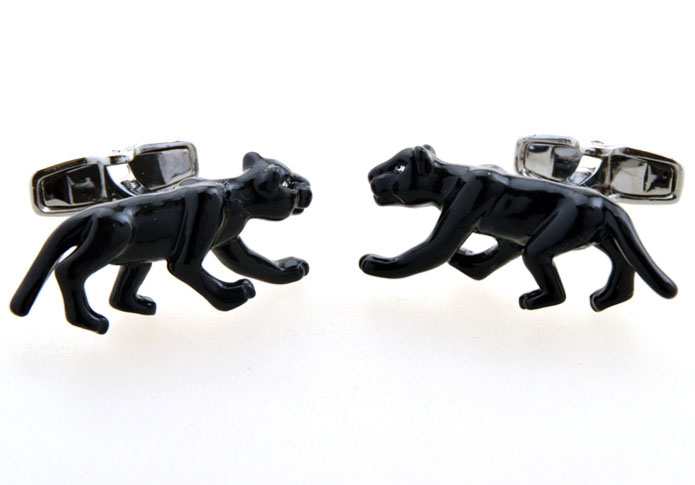 Cheetah Cufflinks Black Classic Cufflinks Paint Cufflinks Animal Wholesale & Customized CL654912