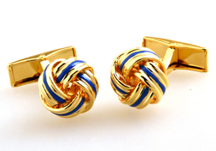 Gold Luxury Cufflinks Paint Cufflinks Knot Wholesale & Customized CL655299