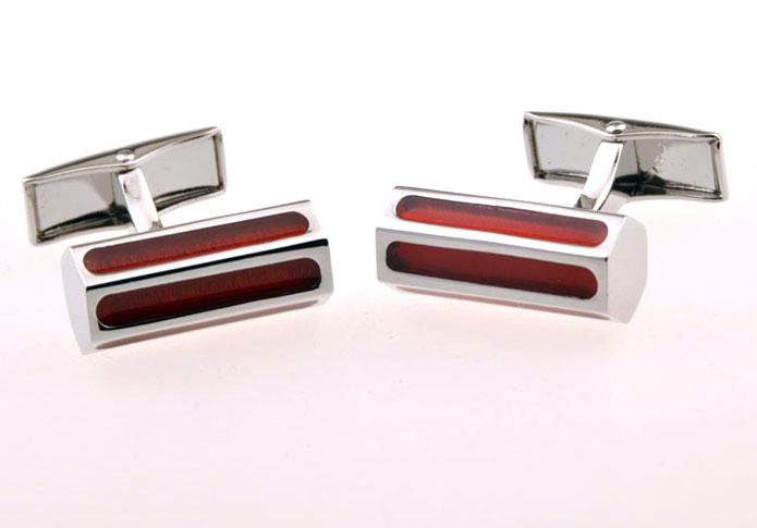 Red Festive Cufflinks Paint Cufflinks Wholesale & Customized CL655480