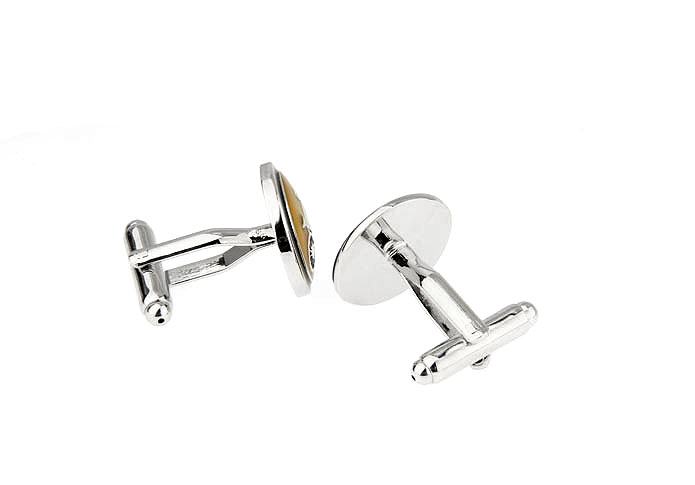 Bicycle Cufflinks  Yellow Lively Cufflinks Paint Cufflinks Transportation Wholesale & Customized  CL655718