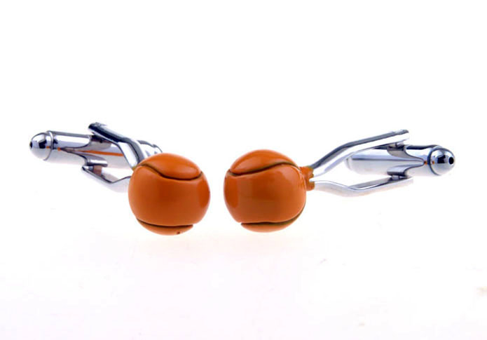 Golf ball Cufflinks  Orange Cheerful Cufflinks Paint Cufflinks Sports Wholesale & Customized  CL656140