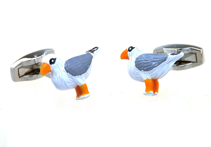 Seagull Cufflinks  White Purity Cufflinks Paint Cufflinks Animal Wholesale & Customized  CL656977