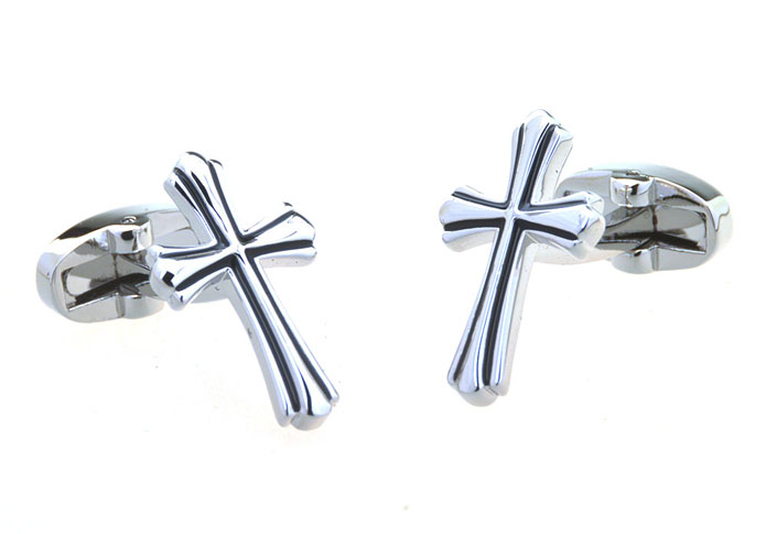 Cross Cufflinks  Black Classic Cufflinks Paint Cufflinks Religious and Zen Wholesale & Customized  CL656984