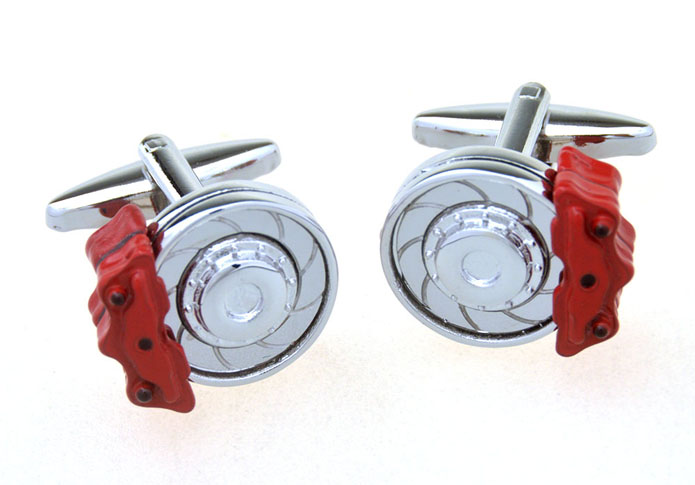 Brake Disc Cufflinks  Red Festive Cufflinks Paint Cufflinks Transportation Wholesale & Customized  CL657022