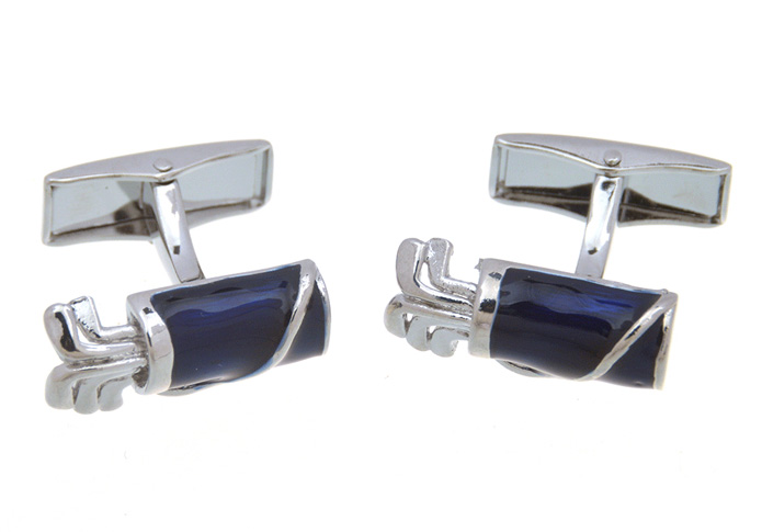 Golf Equipment Cufflinks  Blue Elegant Cufflinks Paint Cufflinks Sports Wholesale & Customized  CL657192