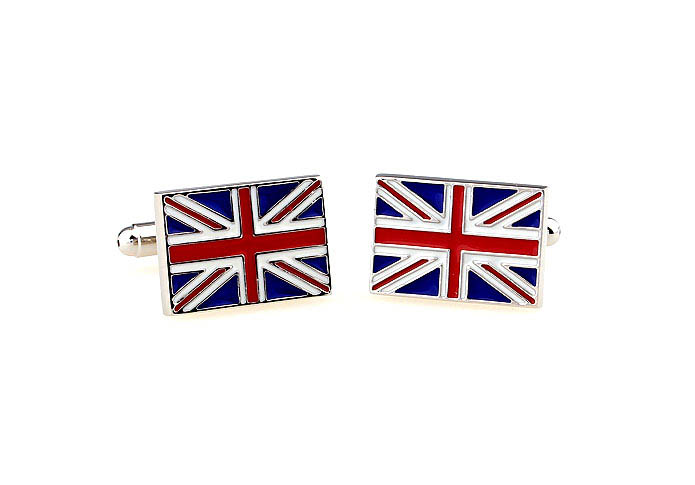 British flag Cufflinks  Multi Color Fashion Cufflinks Paint Cufflinks Flag Wholesale & Customized  CL662440