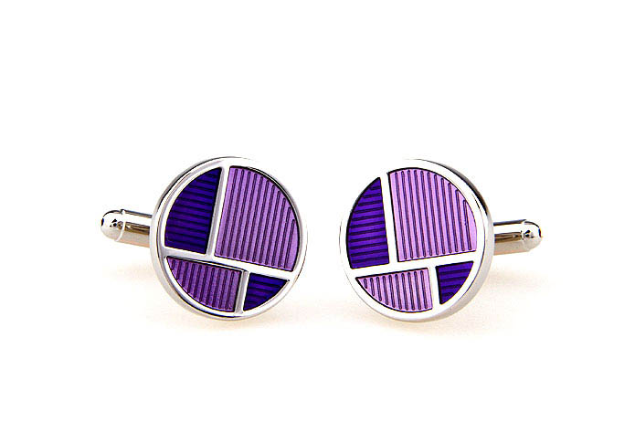  Purple Romantic Cufflinks Paint Cufflinks Wholesale & Customized  CL662594