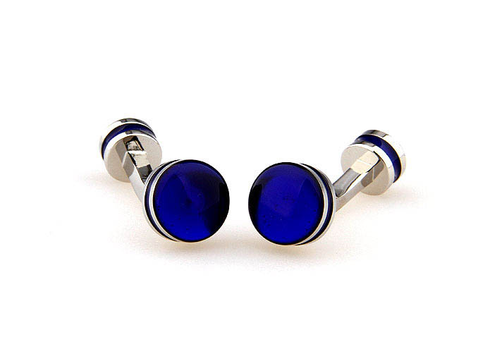 Duplex Cufflinks  Blue Elegant Cufflinks Paint Cufflinks Funny Wholesale & Customized  CL662775