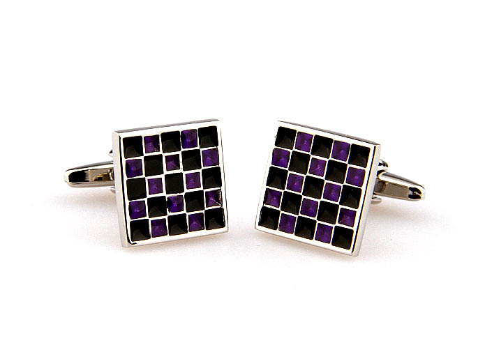  Purple Romantic Cufflinks Paint Cufflinks Wholesale & Customized  CL662840