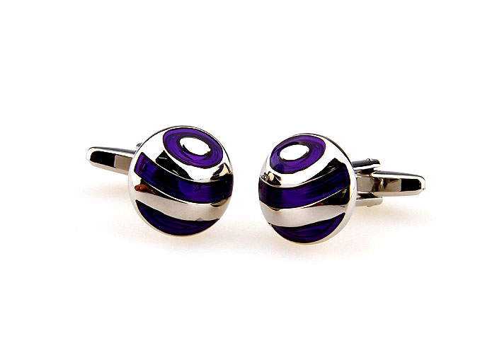  Purple Romantic Cufflinks Paint Cufflinks Wholesale & Customized  CL662886