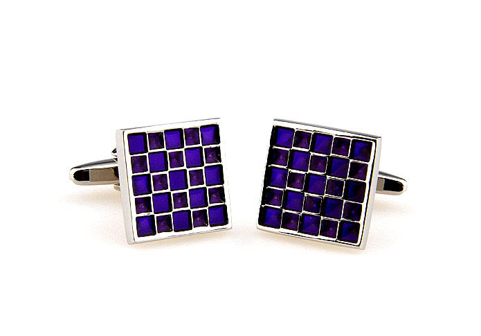 Purple Romantic Cufflinks Paint Cufflinks Wholesale & Customized  CL662905