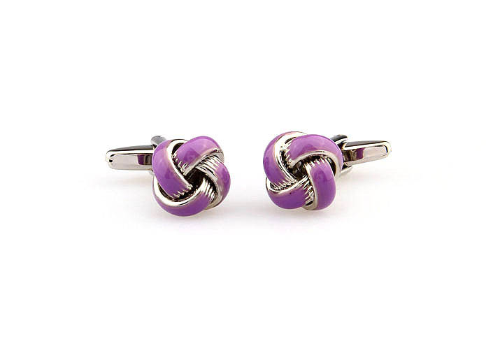  Purple Romantic Cufflinks Paint Cufflinks Knot Wholesale & Customized  CL663052
