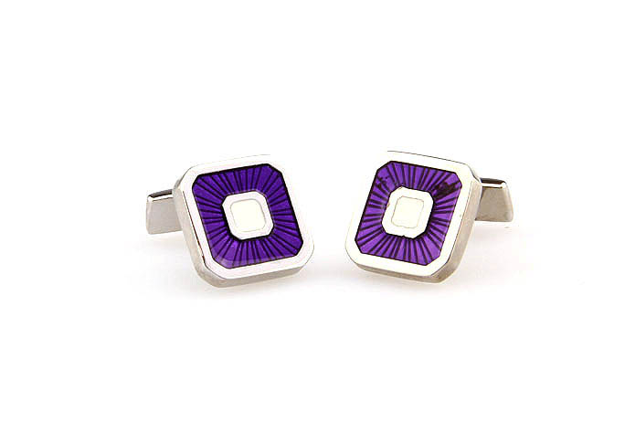 Purple Romantic Cufflinks Paint Cufflinks Wholesale & Customized  CL663227