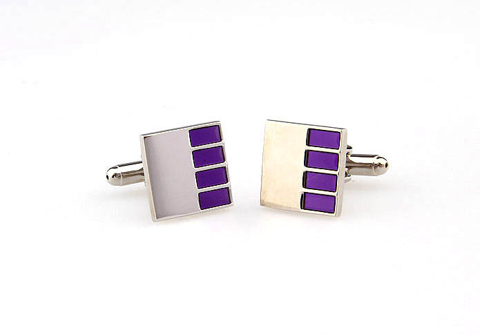  Purple Romantic Cufflinks Paint Cufflinks Wholesale & Customized  CL663250