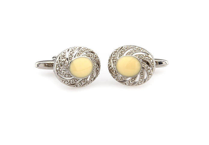  Yellow Lively Cufflinks Paint Cufflinks Wholesale & Customized  CL663320