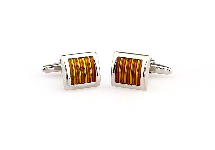  Yellow Lively Cufflinks Paint Cufflinks Wholesale & Customized  CL663328