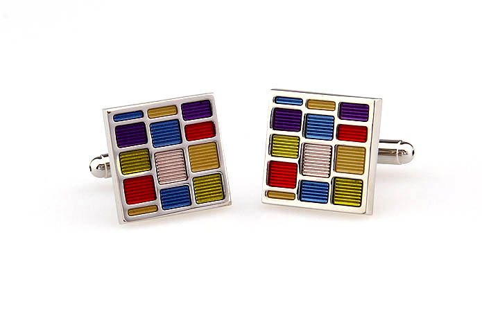  Multi Color Fashion Cufflinks Paint Cufflinks Wholesale & Customized  CL663640