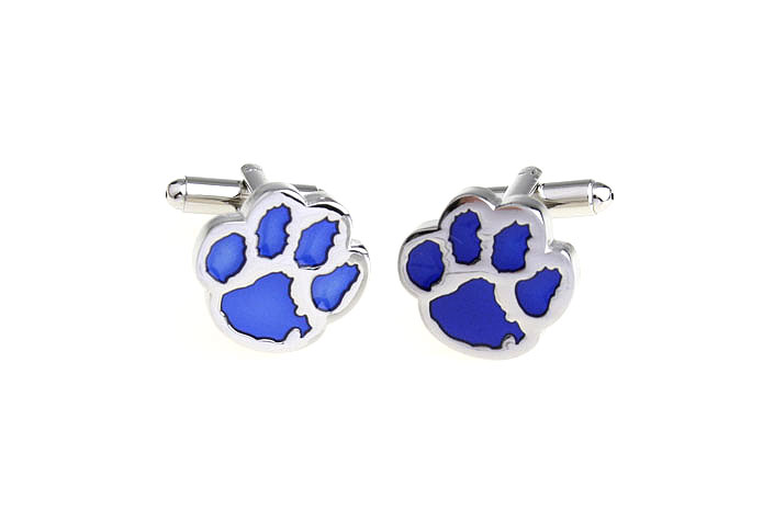 Bear's paw Cufflinks  Blue Elegant Cufflinks Paint Cufflinks Animal Wholesale & Customized  CL670998