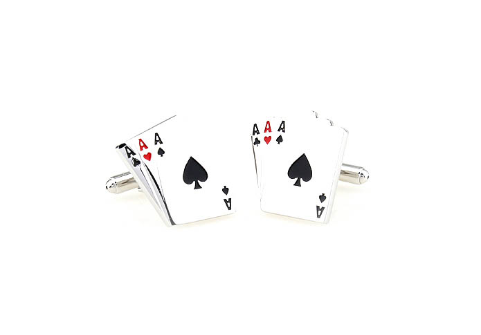 Poker 3A Cufflinks  Multi Color Fashion Cufflinks Paint Cufflinks Gambling Wholesale & Customized  CL671051