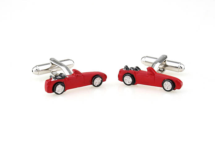 Roadster Cufflinks  Red Festive Cufflinks Paint Cufflinks Transportation Wholesale & Customized  CL671124
