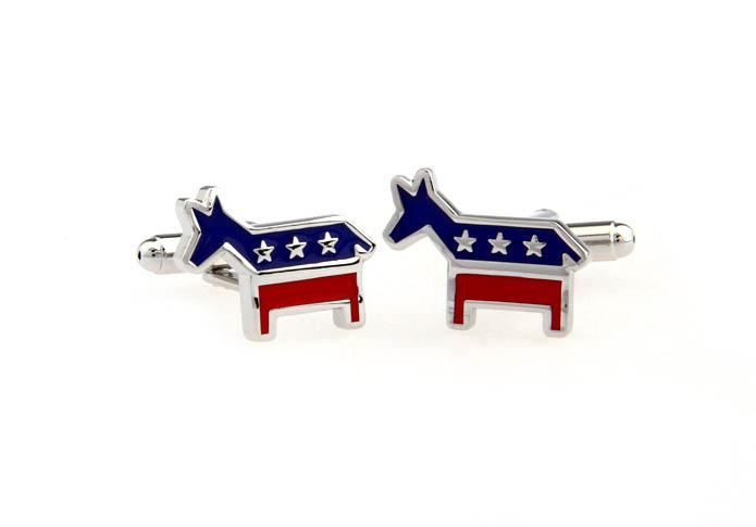 U.S. Democratic Party Cufflinks  Multi Color Fashion Cufflinks Paint Cufflinks Flags Wholesale & Customized  CL671166