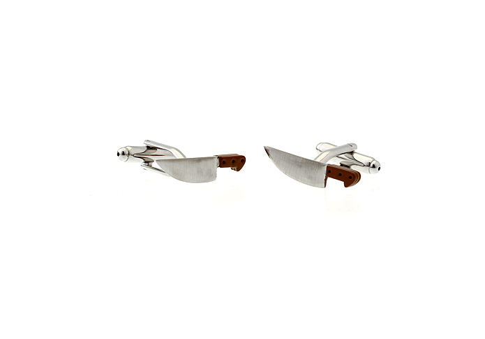 Fruit knife Cufflinks  Khaki Dressed Cufflinks Paint Cufflinks Tools Wholesale & Customized  CL671701