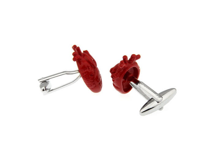 Heart Model Cufflinks  Red Festive Cufflinks Paint Cufflinks Animal Wholesale & Customized  CL720769