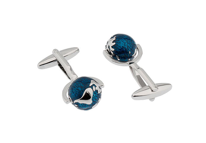  Blue Elegant Cufflinks Paint Cufflinks Tools Wholesale & Customized  CL730735