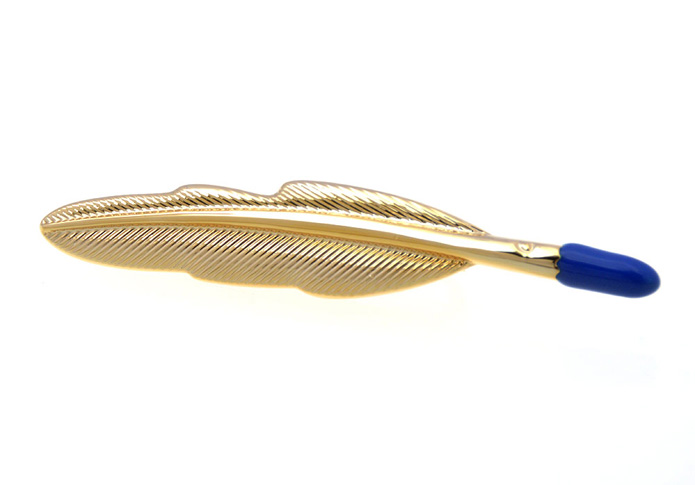 Feather Tie Clips  Blue Elegant Tie Clips Paint Tie Clips Animal Wholesale & Customized  CL851139