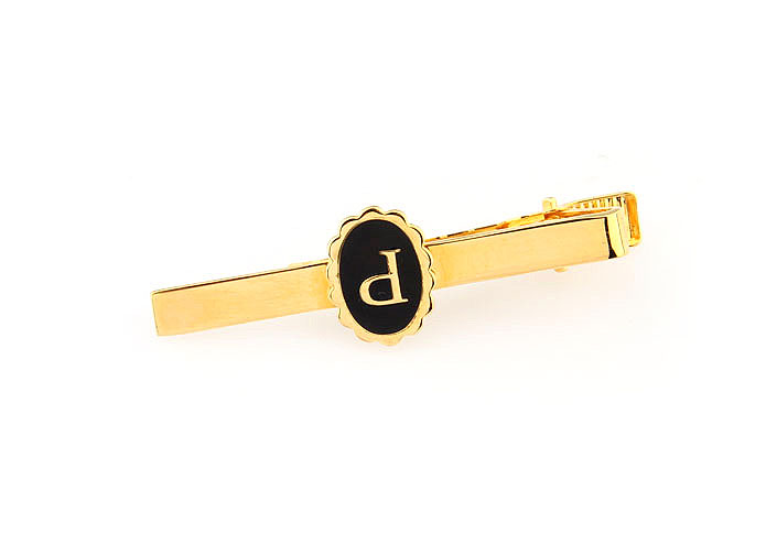 26 Letters P Tie Clips  Gold Luxury Tie Clips Paint Tie Clips Funny Wholesale & Customized  CL860773