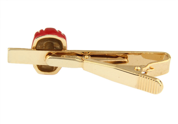 Jingang Xia Tie Clips  Red Festive Tie Clips Paint Tie Clips Flags Wholesale & Customized  CL870801