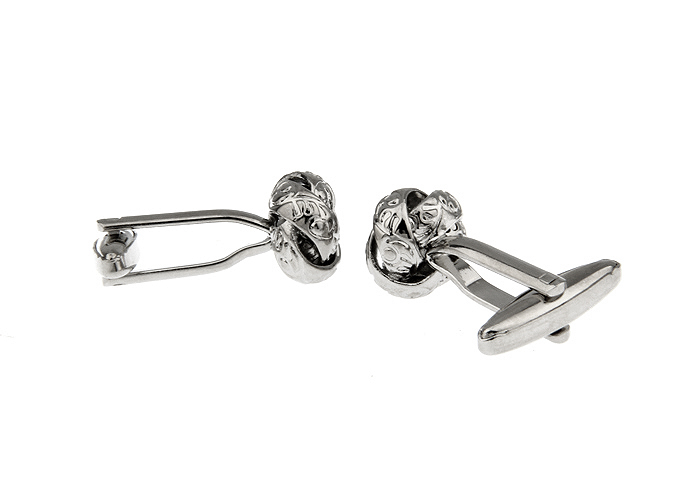  Silver Texture Cufflinks Metal Cufflinks Knot Wholesale & Customized  CL630957