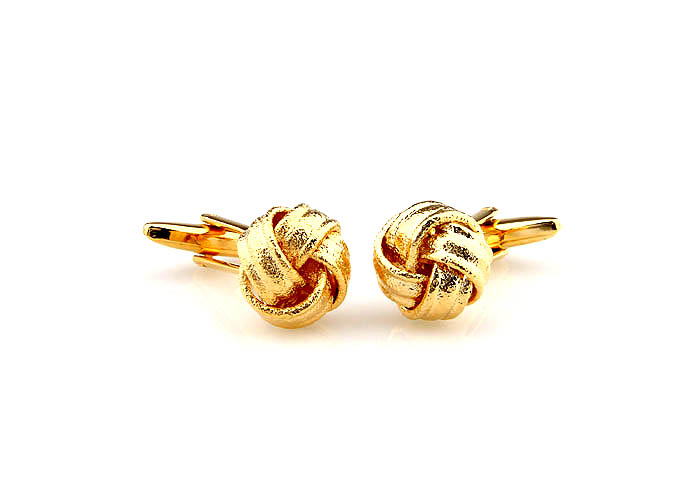  Gold Luxury Cufflinks Metal Cufflinks Knot Wholesale & Customized  CL641183