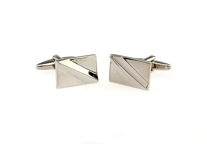  Silver Texture Cufflinks Metal Cufflinks Wholesale & Customized  CL652563