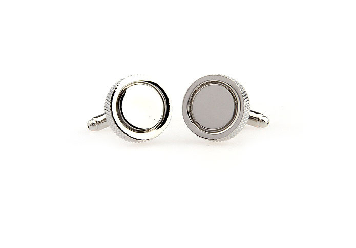  Silver Texture Cufflinks Metal Cufflinks Wholesale & Customized  CL652570
