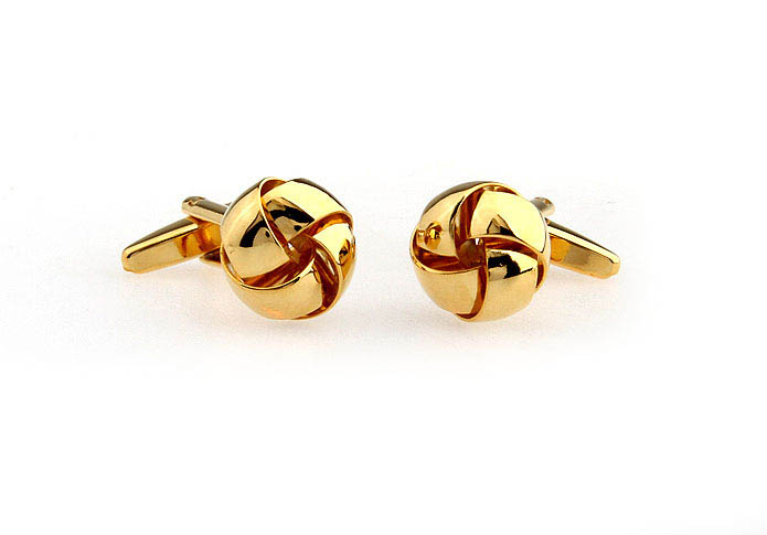  Gold Luxury Cufflinks Metal Cufflinks Knot Wholesale & Customized  CL652577