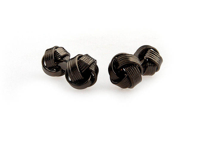  Gray Steady Cufflinks Metal Cufflinks Knot Wholesale & Customized  CL652596