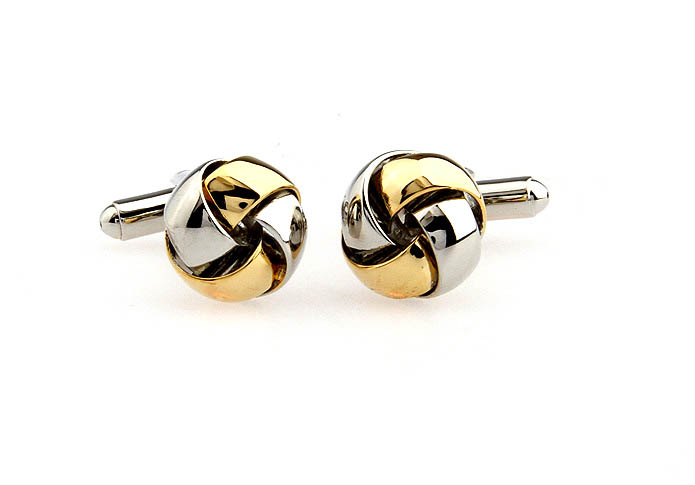  Gold Luxury Cufflinks Metal Cufflinks Knot Wholesale & Customized  CL652606
