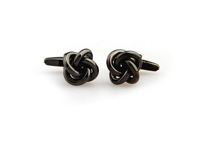  Gray Steady Cufflinks Metal Cufflinks Knot Wholesale & Customized  CL652607