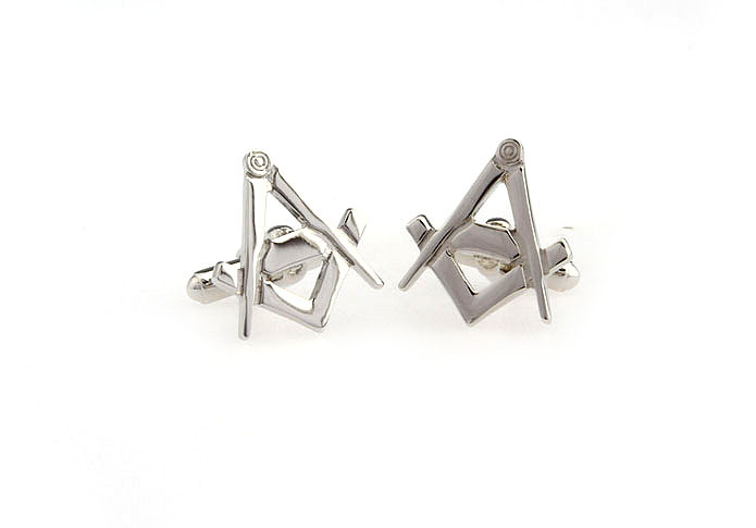 Masonic symbol Cufflinks  Silver Texture Cufflinks Metal Cufflinks Tools Wholesale & Customized  CL652676