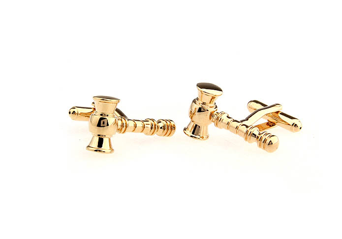 Gavel Cufflinks  Gold Luxury Cufflinks Metal Cufflinks Tools Wholesale & Customized  CL652781