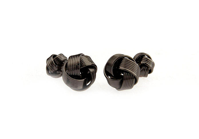  Gray Steady Cufflinks Metal Cufflinks Knot Wholesale & Customized  CL652802