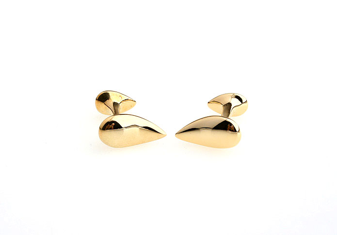 Teardrop shaped Cufflinks  Gold Luxury Cufflinks Metal Cufflinks Funny Wholesale & Customized  CL652819